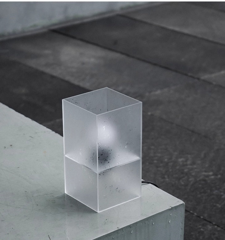 Frosted Acrylic Designer Lamp 0 - Tophatter Daily Deals