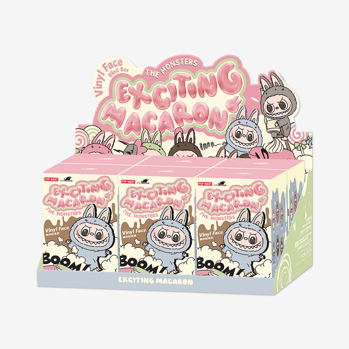 Genuine Pop Mart The Monsters Labubu Exciting Macaron Vinyl Face Plush Full Set 6 Boxes Mythical - Tophatter Daily Deals