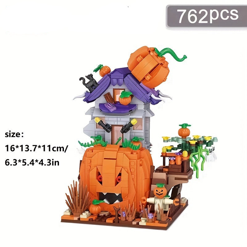 Spooky Pumpkin House Mini Building Brick Toy Baby & Kids > Baby & Kid's Toys > Building Toys - Tophatter Daily Deals