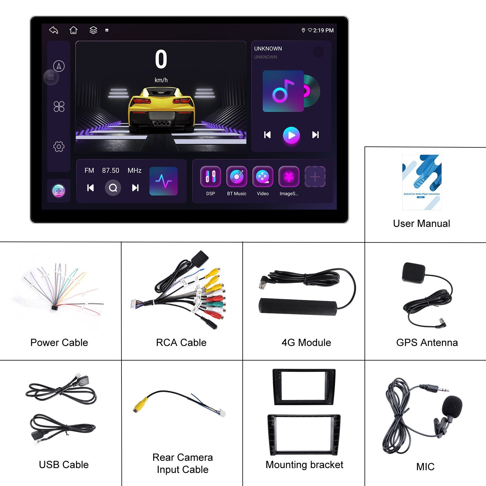 131-inch Android Large Screen Navigation Device With Universal Map APKCarplayreversing Image 13.1inch Android Official Standard 0 - Tophatter Daily Deals