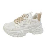 Fashion 1986™ Breathable Women's Sneakers Beige Sneakers - Tophatter Daily Deals