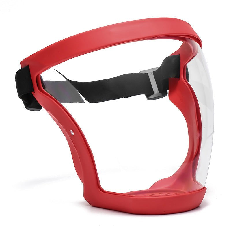 Face Shield Anti Fog Waterproof Protective Visor Silicone Red - Tophatter Daily Deals