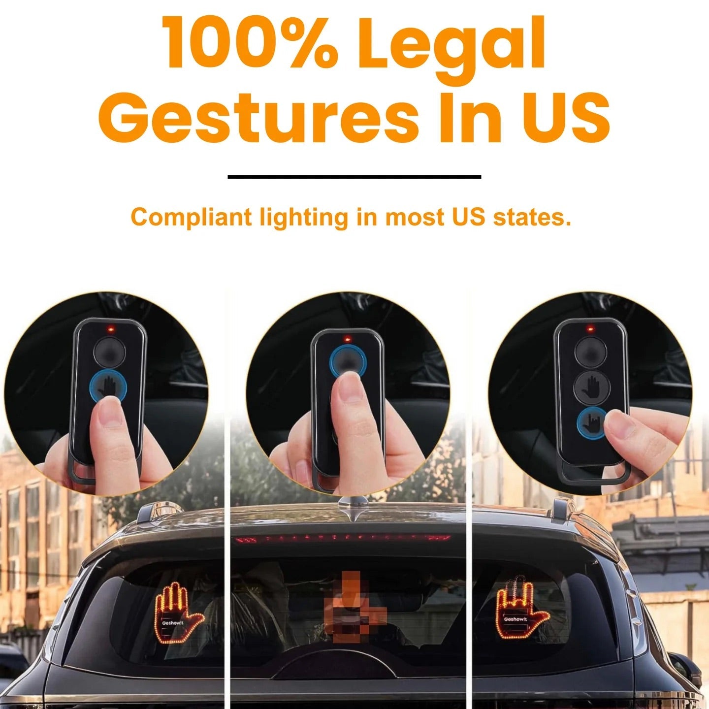Hand Sign Car Led - Tophatter Daily Deals