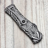 Spider Pattern Automatic Knife - Tophatter Daily Deals