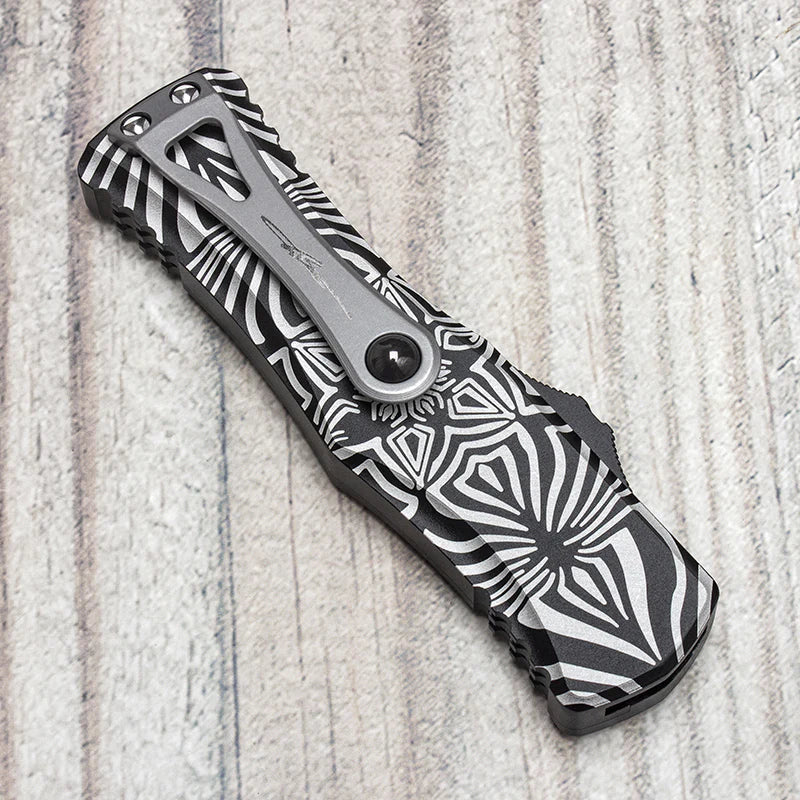 Spider Pattern Automatic Knife - Tophatter Daily Deals