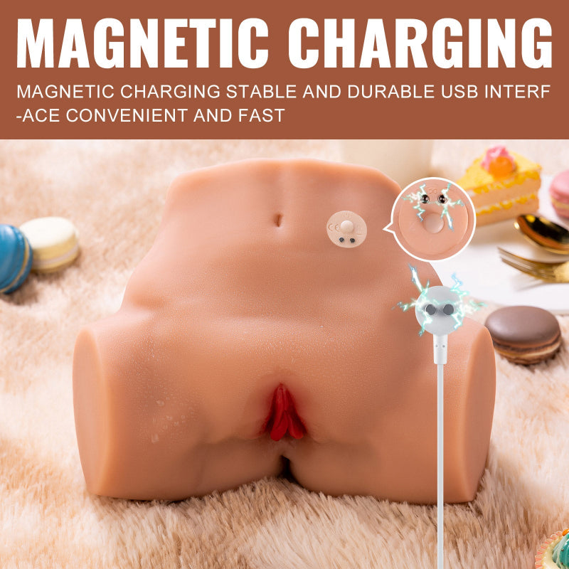 Tracy - 6.38lbs Vibrating Ass Realistic Butt Coffee Color Masturbators - Tophatter Daily Deals