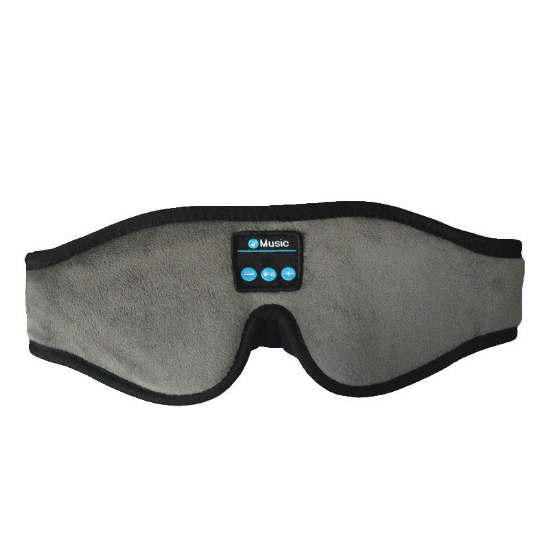 3D Eye Mask Bluetooth Sleep Comfortable Music Bluetooth Headset Gray 0 - Tophatter Daily Deals