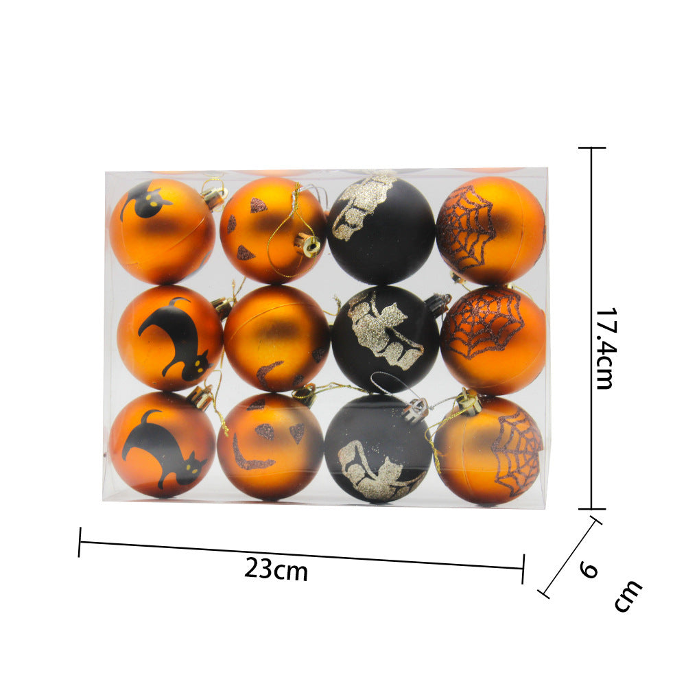 Halloween Ornaments 6cm Matte Balls Hanging Porch Decor 3D Changing Face Moving Picture Frame - Tophatter Daily Deals