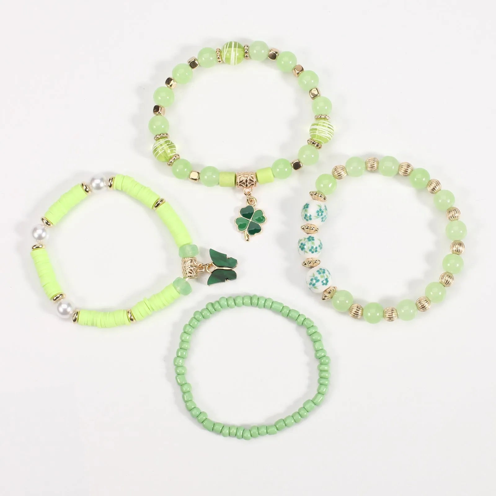 Beaded Soft Pottery Charm Bracelet Bracelets - Tophatter Daily Deals