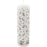 Winter Birds Advent Pillar Candle | Christmas Advent Calendar Candle - 20cm Advent Candle - Tophatter Daily Deals