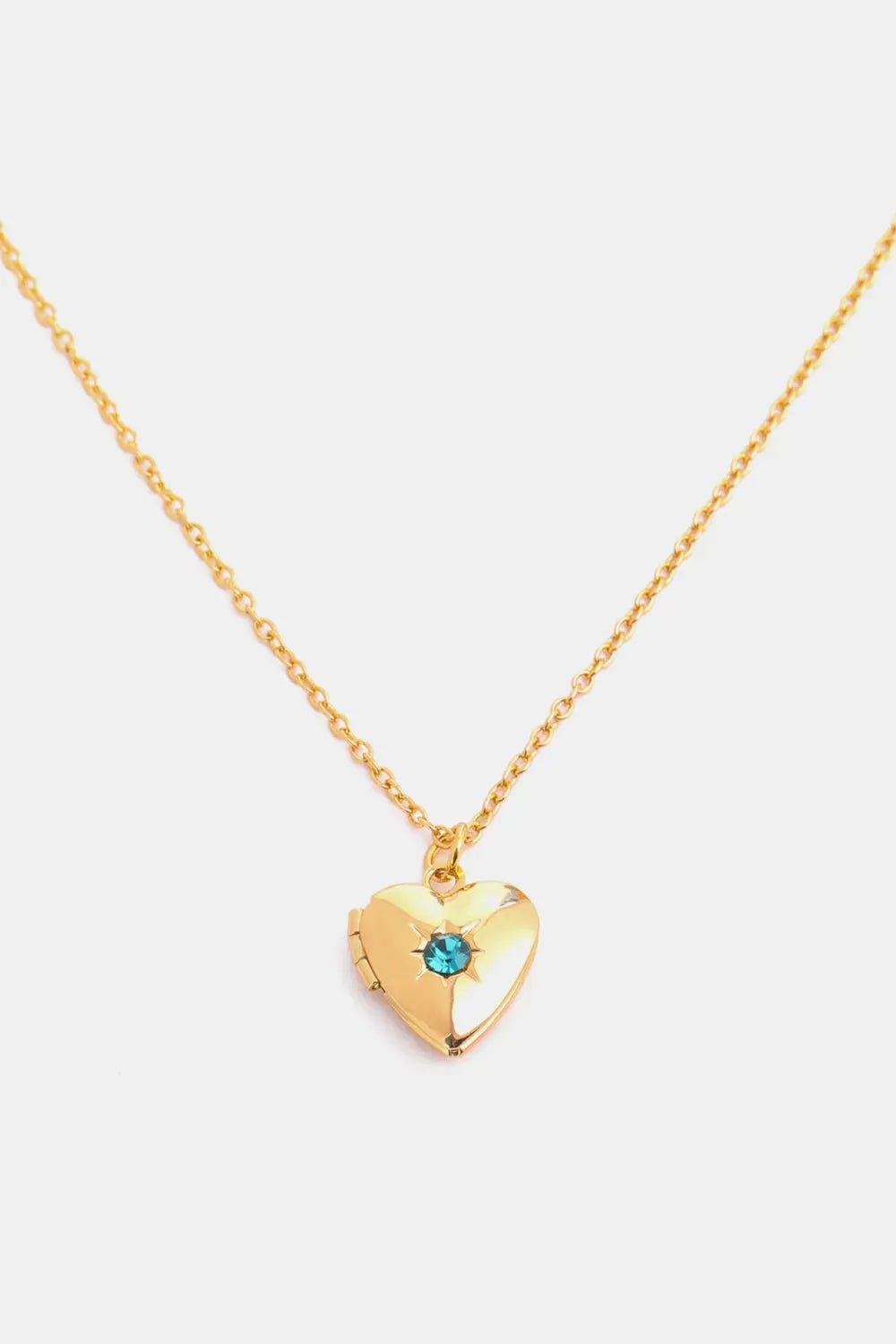 Zircon Heart Shape 14K Gold-Plated Pendant Necklace May One Size Necklaces - Tophatter Daily Deals