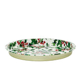 Emma Bridgewater - Holly Round Deep Well Tray | Christmas Serving Tray - 31cm tray - Tophatter Daily Deals