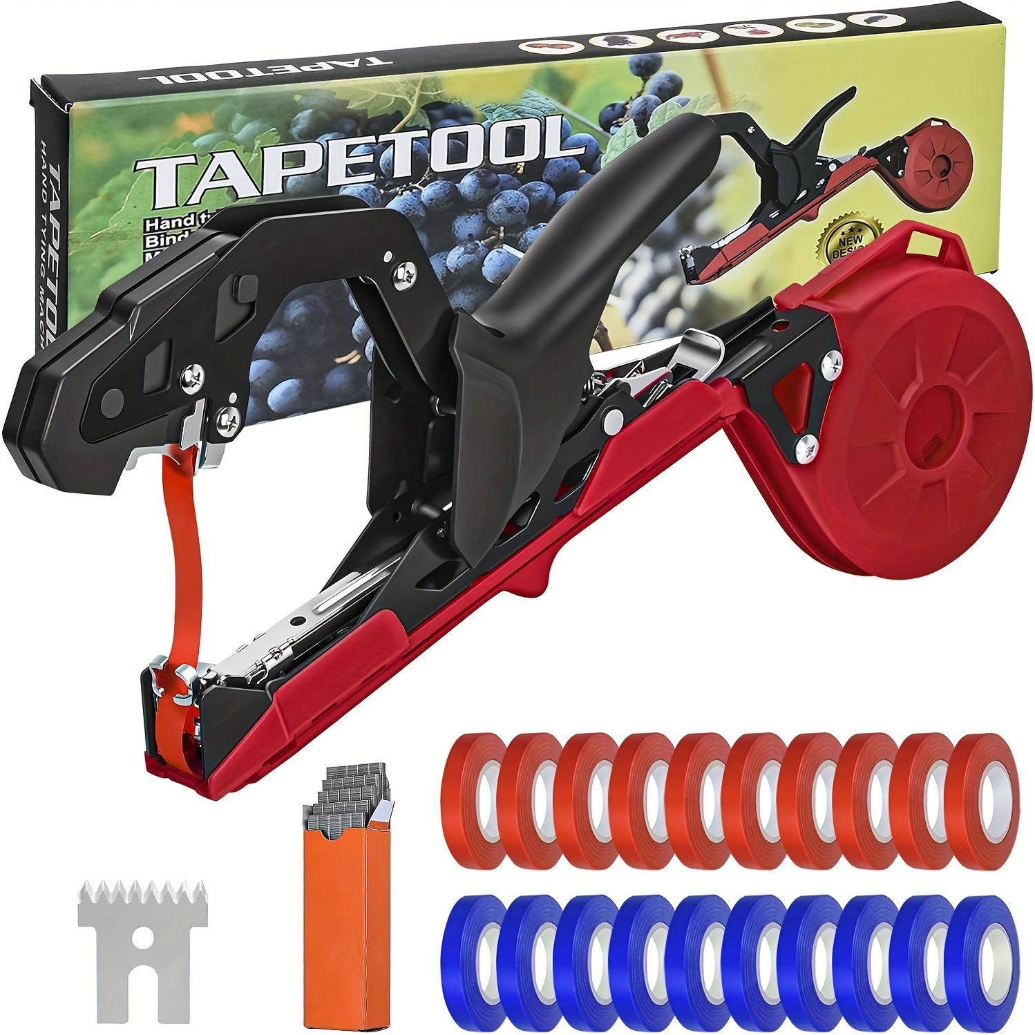 Garden Tying Tool Manual Branch Fastening Machine Plant Cages & Supports - Tophatter Daily Deals