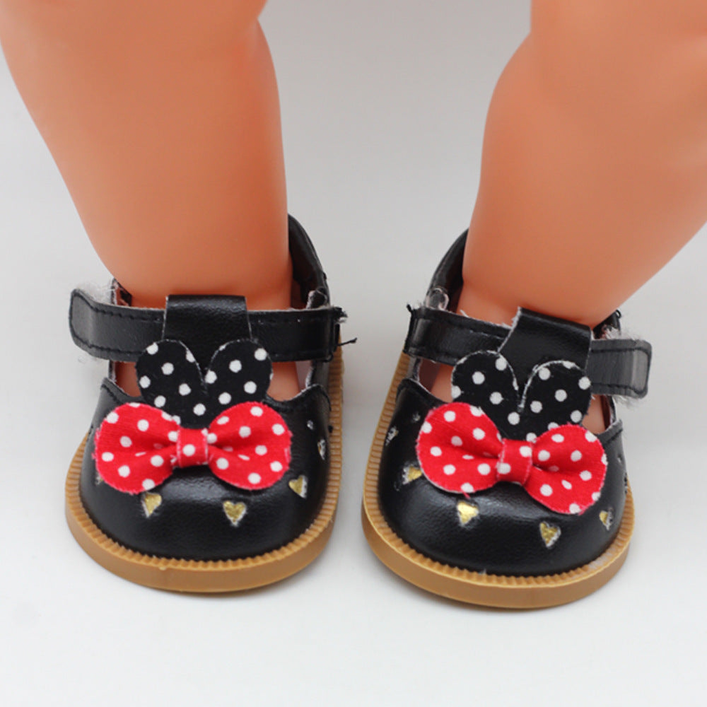 18 Inch Doll Toy Girl Shoes Cute Leather Shoes Black 0 - Tophatter Daily Deals
