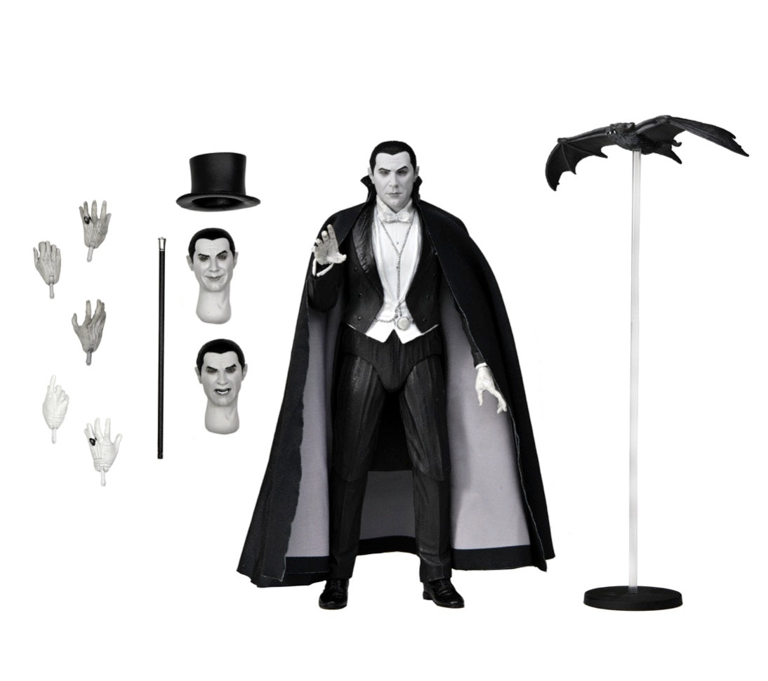 Universal Monsters – Ultimate Dracula (Carfax Abbey) Black & White Action Figure Action Figure - Tophatter Daily Deals