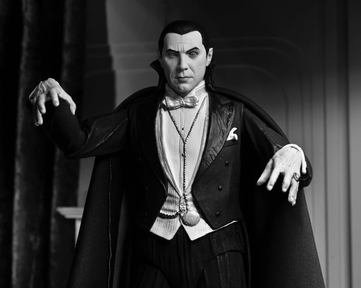 Universal Monsters – Ultimate Dracula (Carfax Abbey) Black & White Action Figure Action Figure - Tophatter Daily Deals