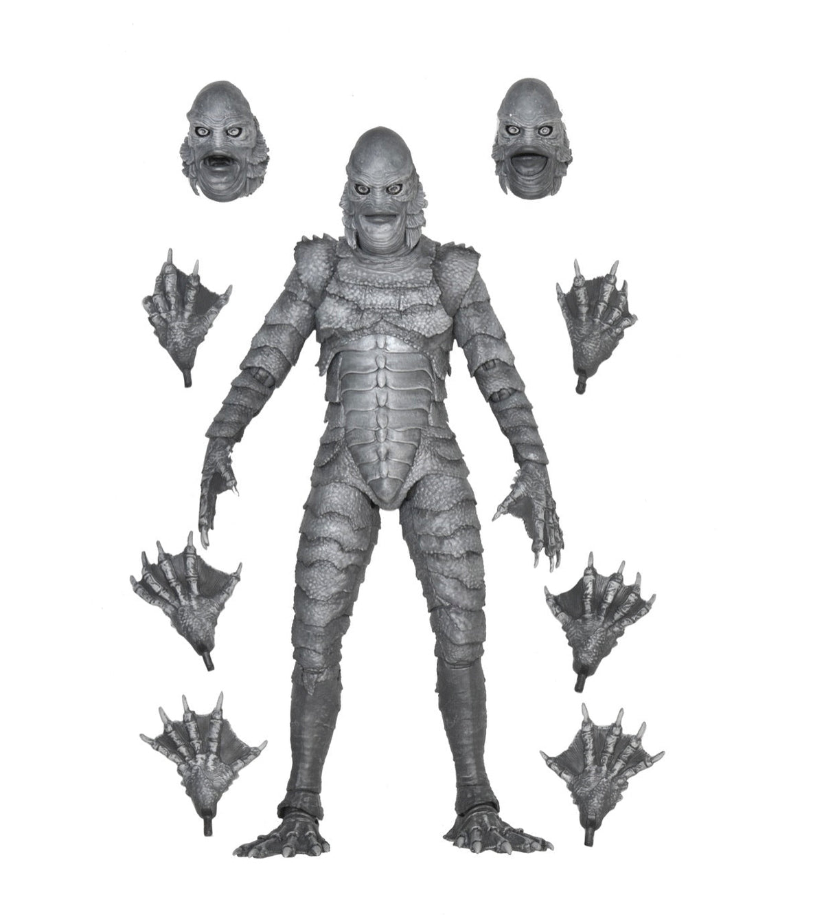 Universal Monsters – Ultimate Creature from the Black Lagoon (Black & White) Action Figure Action Figure - Tophatter Daily Deals
