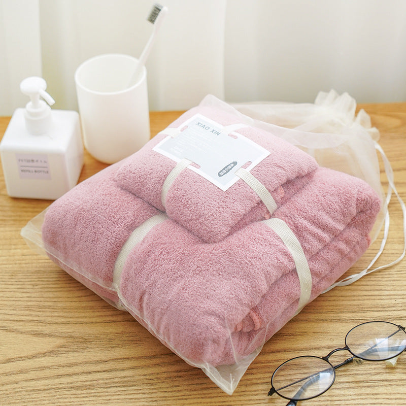 Absorbent Bath Towel For Mother And Child 28style 70x140 plus 34x74 0 - Tophatter Daily Deals