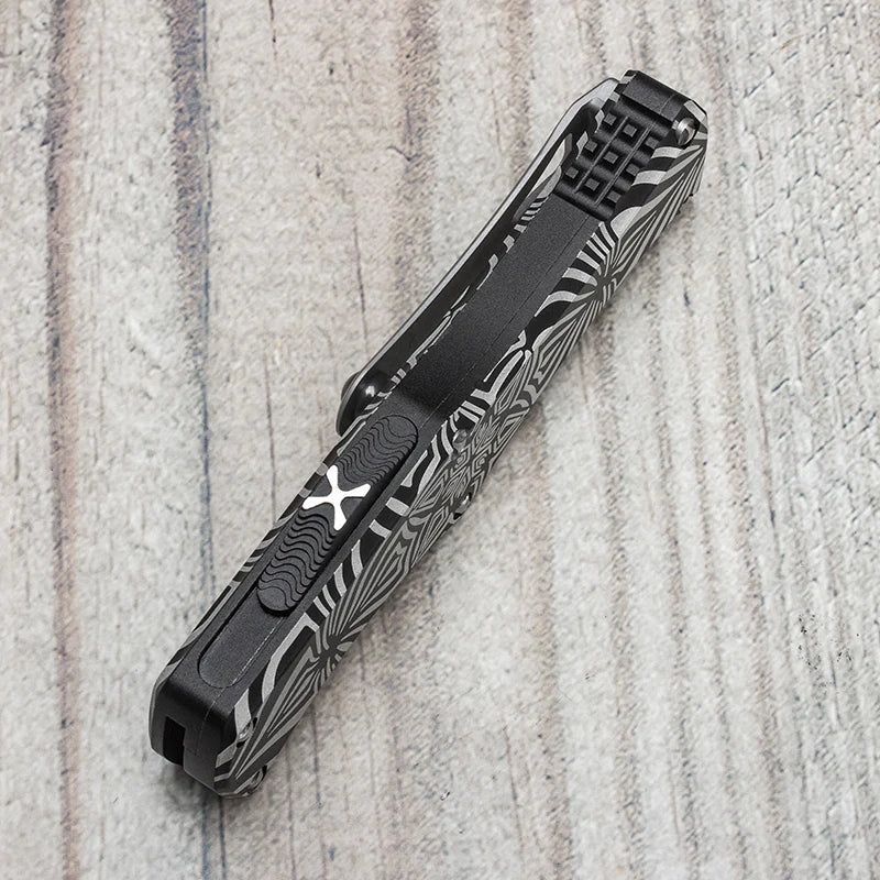 Spider Pattern Automatic Knife - Tophatter Daily Deals
