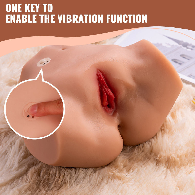 Tracy - 6.38lbs Vibrating Ass Realistic Butt Coffee Color Masturbators - Tophatter Daily Deals