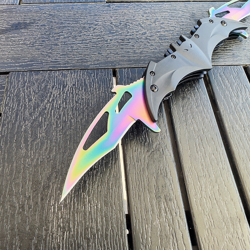 Batman Knife Twin 2 Blade Folding Knife - Tophatter Daily Deals