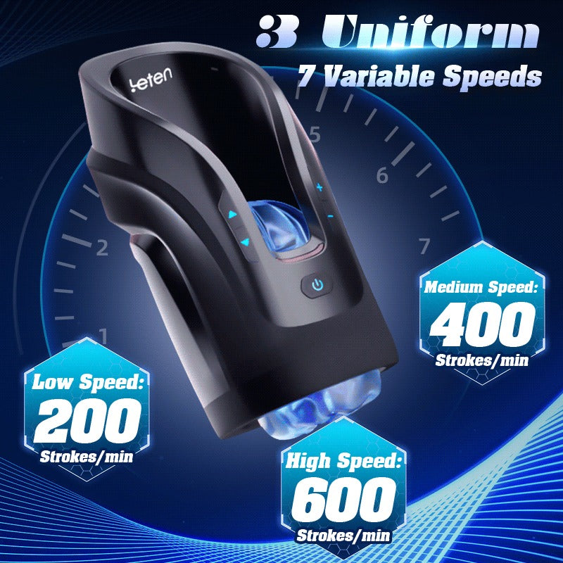 Acmejoy -Leten 3D Fleshy Telescopic Vibrating Automatic Male Masturbator Blowjob Stroker Masturbation Cup - Tophatter Daily Deals