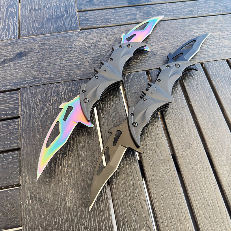 Batman Knife Twin 2 Blade Folding Knife - Tophatter Daily Deals