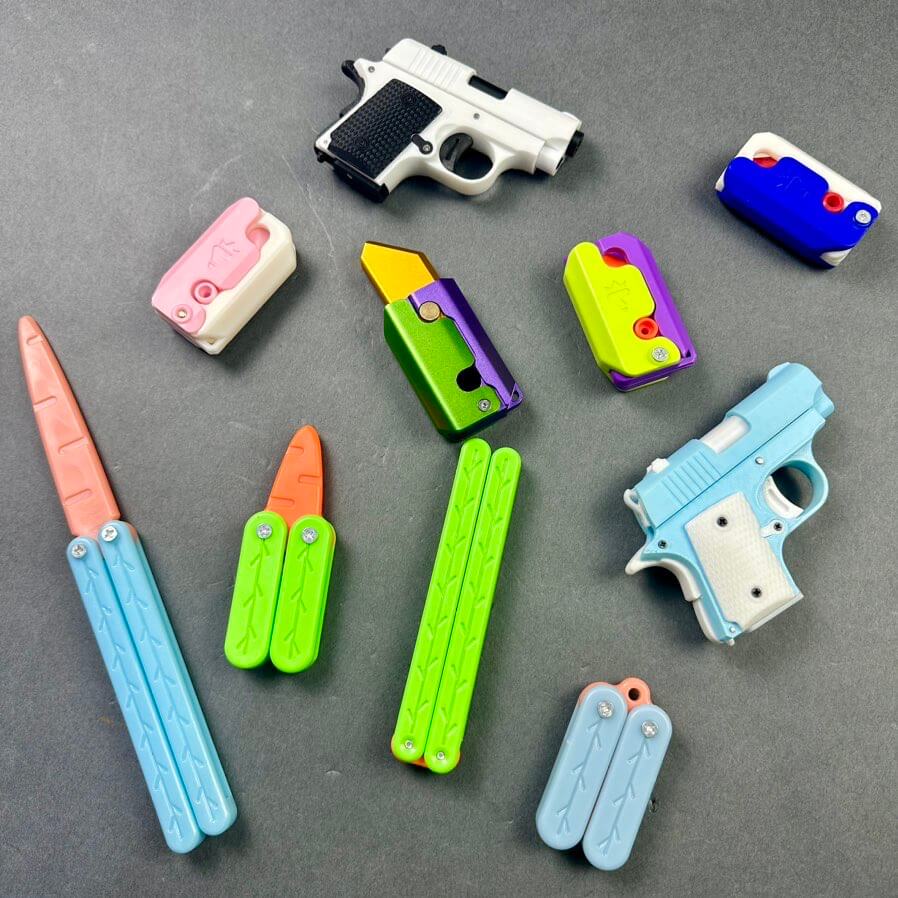 3D Printed Baby Mini M1911 Gravity Fidgets - Tophatter Daily Deals