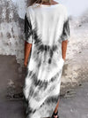 Full Size Pocketed Tie-Dye Short Sleeve Dress Casual Dresses - Tophatter Daily Deals