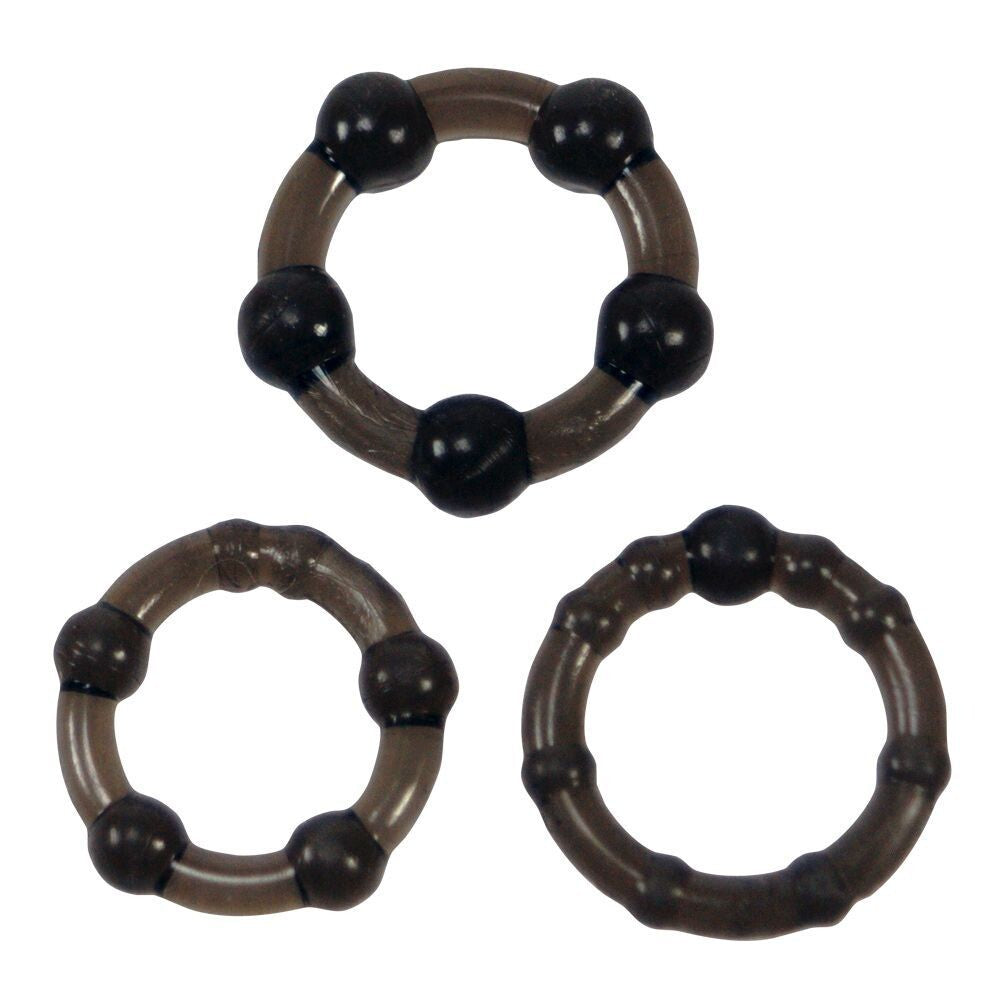 Me You Us Love Rings – 3 Pack Beaded Stretchy Cock Rings Set > Cock Ring > Sets - Tophatter Daily Deals