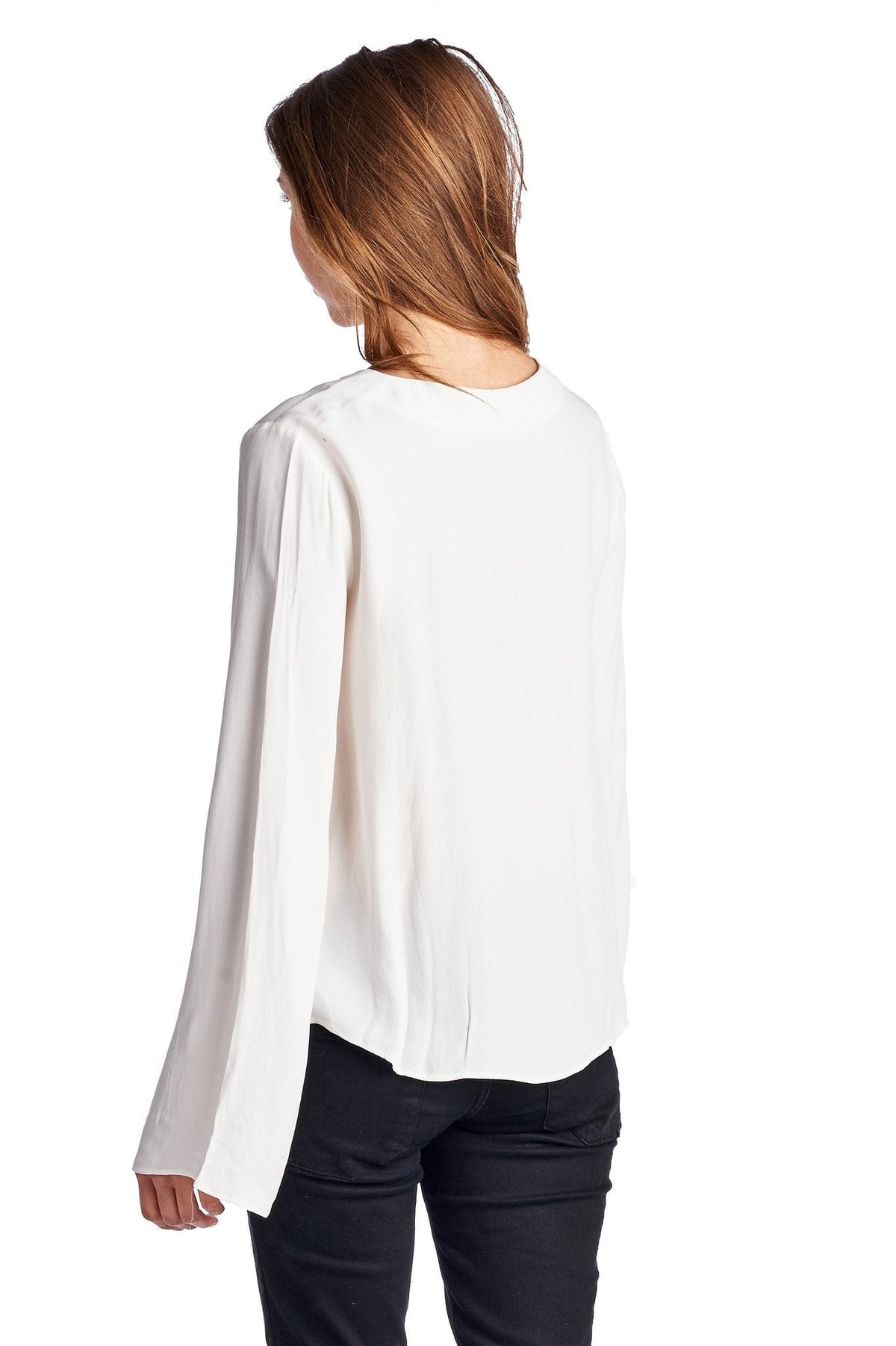 Women's Lace-Up Bell-Sleeve Top Tops - Tophatter Daily Deals