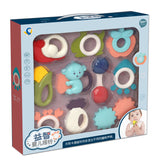 Baby Rattle 10 Piece Set, Hand Rattle Gift Box Set 10piece baby rattle set 0 - Tophatter Daily Deals