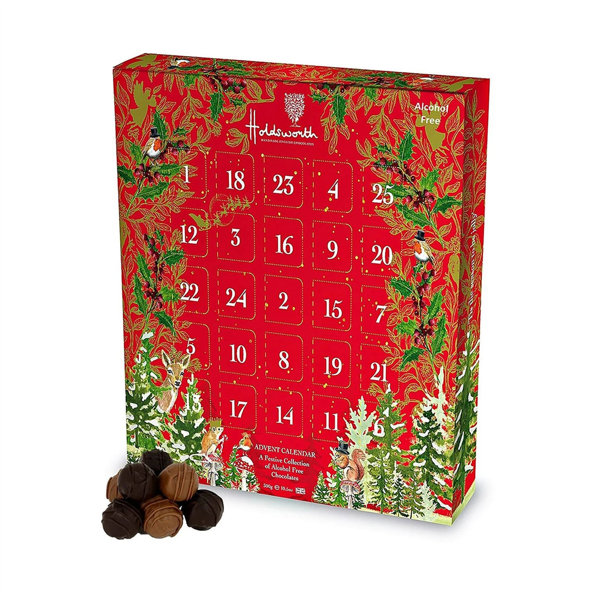Holdsworth Chocolates Luxury Christmas Advent Calendar, Caramel Truffles Advent Calendar - Tophatter Daily Deals