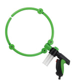 360 Degree Cleaning Foldable Portable Pet Shower Double Open Green 0 - Tophatter Daily Deals