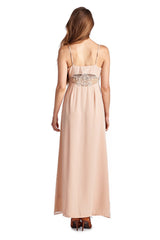 Women's Sleeveless Maxi Tank Dress with Lace Front & Back Detail Dresses / Maxi - Tophatter Daily Deals
