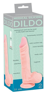 Medical Silicone 8.25 Inch Dildo Flesh 21 cm Realistic Flexible with Suction Cup > Dildos > Realistic Dildos - Tophatter Daily Deals