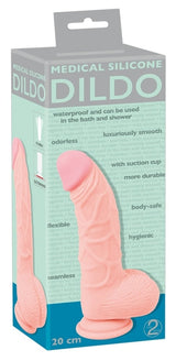 Medical Silicone 8 Inch Curved Dildo Flesh > Dildos > Realistic Dildos - Tophatter Daily Deals
