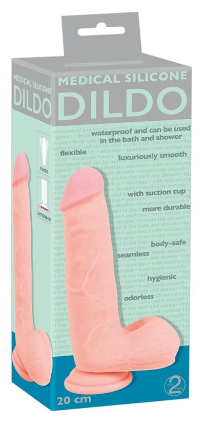 Medical Silicone 8 Inch Dildo Flesh With Realistic Design > Dildos > Realistic Dildos - Tophatter Daily Deals