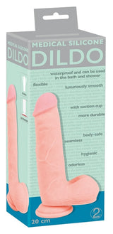 Medical Silicone 8 Inch Dildo Flesh With Realistic Design > Dildos > Realistic Dildos - Tophatter Daily Deals