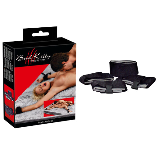 Bad Kitty Bed Shackles Set with Adjustable Colorful Straps > Bondage Gear > Bed Restraints - Tophatter Daily Deals