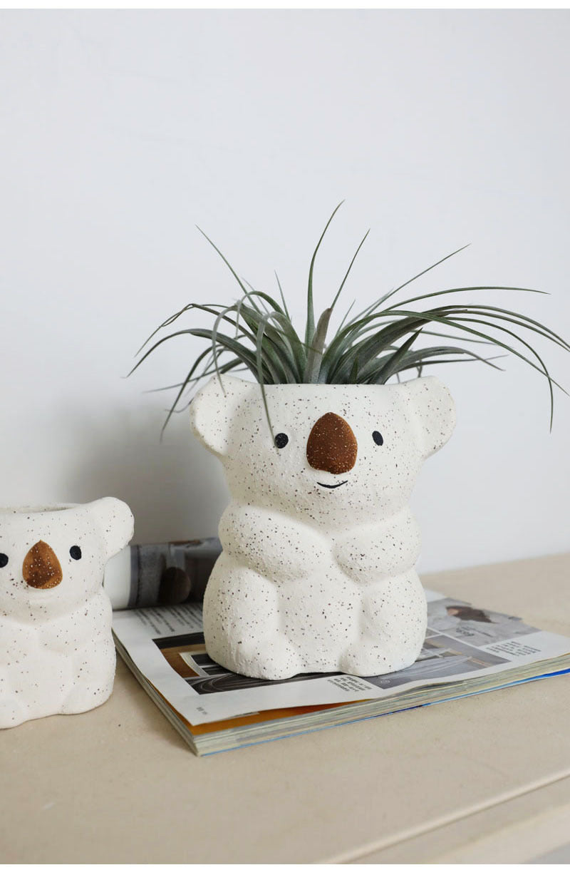 Air Plant Desktop Small Potted Nordic Ceramic Decoration 0 - Tophatter Daily Deals