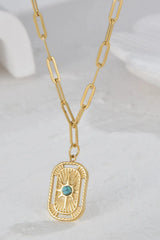 Stainless Steel Necklace Rectangle One Size Necklaces - Tophatter Daily Deals