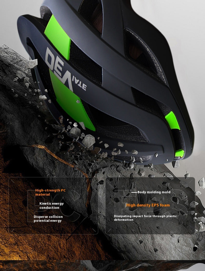 Bicycle Helmet Full Boud Edage Belt Fly Net Unisex Breathable Integrated Mountain Bike Riding Head 0 - Tophatter Daily Deals