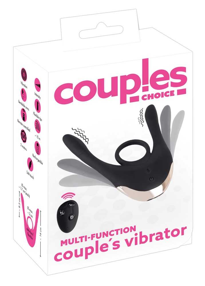 Couples Choice Multi-Function Couple's Vibrator in Blue, 7.5 Inches > Sex Toys > Couples Toys - Tophatter Daily Deals