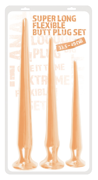 You2Toys Super Long Flexible Butt Plug Set – 3-Piece Flexible Butt Plug Trio > Anal Range > Butt Plug Kits - Tophatter Daily Deals