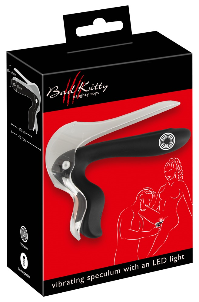 Bad Kitty Vibrating Speculum in Black, 2.5 Inches > Bondage Gear > Medical Instruments - Tophatter Daily Deals
