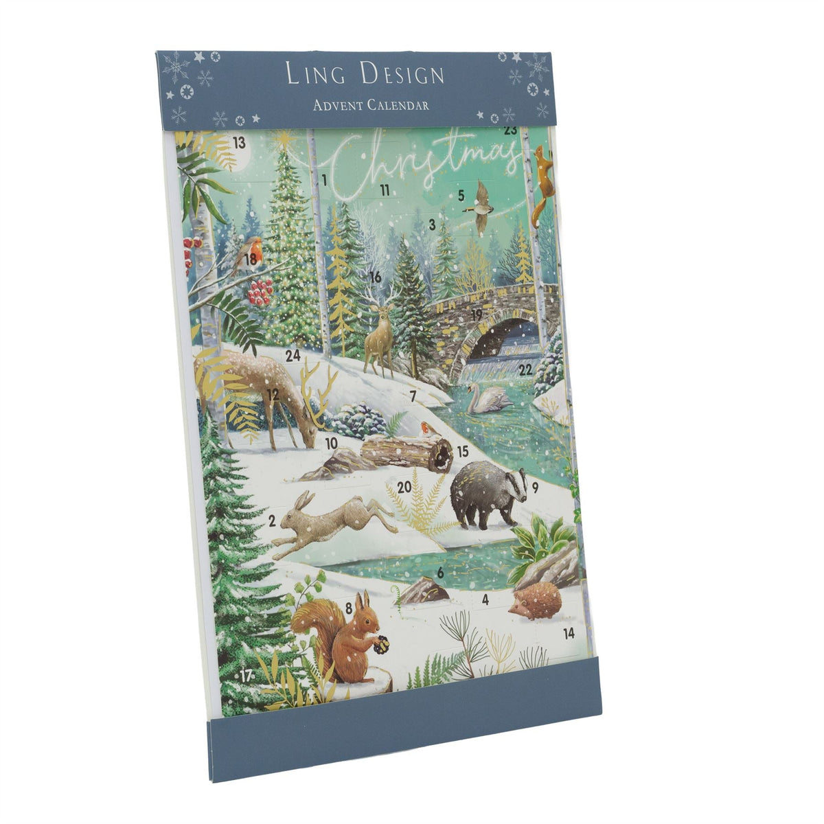 Festive Christmas Advent Calendar | Winter Flora & Fauna Advent Calendar Advent Calendar - Tophatter Daily Deals