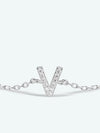 V To Z Zircon 925 Sterling Silver Bracelet Bracelets - Tophatter Daily Deals