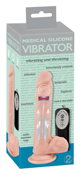 Medical Silicone Thrusting Vibrator – Realistic Thrusting Vibrator > Dildos > Thrusting Dildos - Tophatter Daily Deals