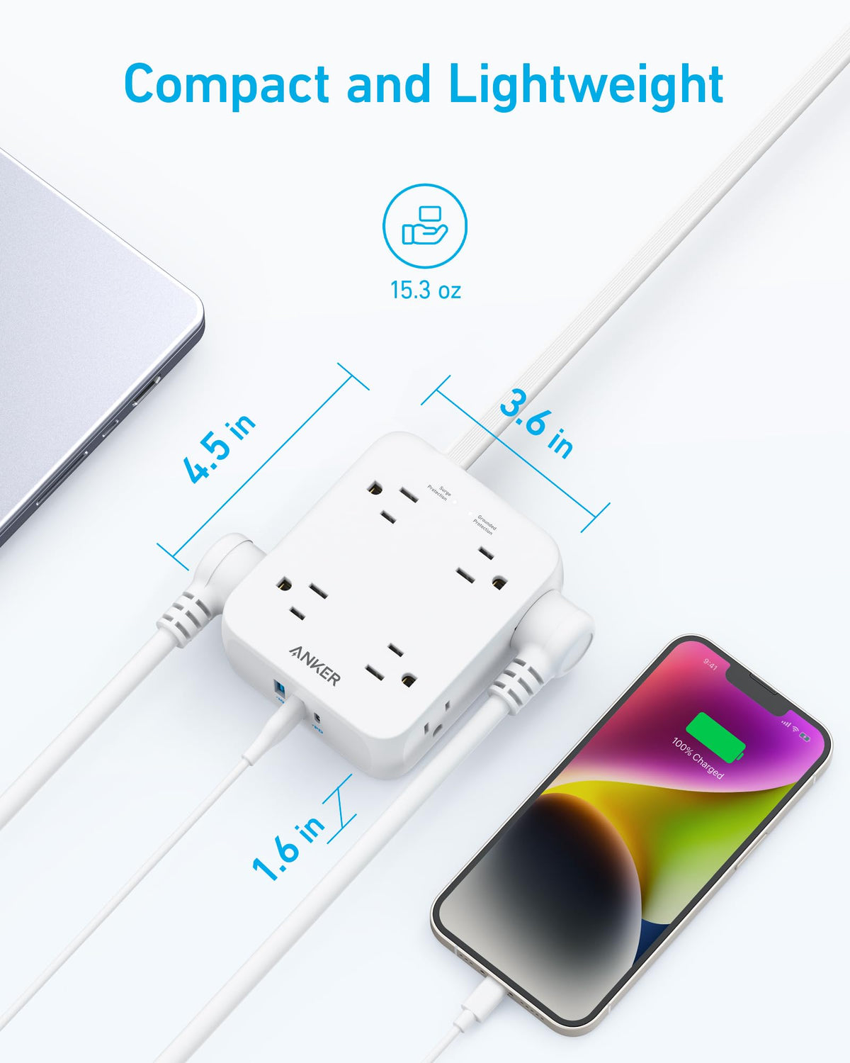 Anker 341 USB Power Strip Batteries & Power Accessories - Tophatter Daily Deals